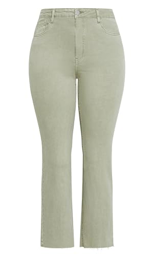 City Chic Women's Plus Size Jean - Harley Clover Row Straight4