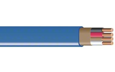25 ft. 14/3 Type NM-B Copper Wire - 14 AWG, 3 Conductor, Ground, Insulated Jacket - Blue
