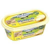 Mantequilla C. Lechera Asturiana –Variedades Tradicional, Ligera y Sin Lactosa,En Barquetas de 250 Gr.(Envío Refrigerado) (2 BARQUETAS DE 250 G., Mantequilla Tradicional en Barqueta 250g)