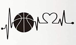 Sticker mural basket électrocardiogramme idée cadeau originale anniversaire