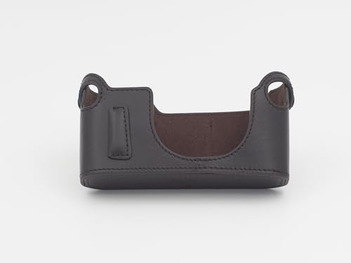 Funda de Cuero Marrón Oscuro para Cámara Canon P o Canon 7 miniatura 5
