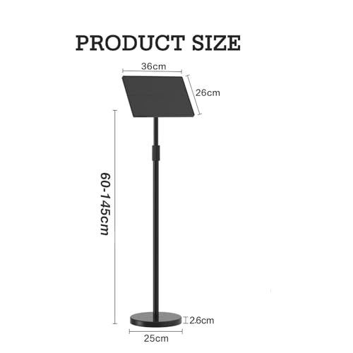 Soporte de suelo regulable para lectura de libros y tabletas ergonómico 3