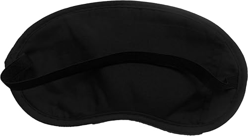 Image of Jenna Polyester Cute Sleeping Eye Shade Mask Cover For Insomnia, Meditation, Puffy Eyes And Dark Circles Black With Gel (RedHair Gel)