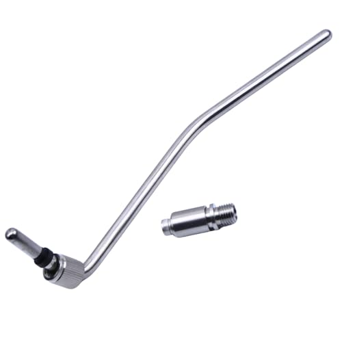 KHLESBY Titanium Alloy 6mm Tremolo Arm Whammy Bar & Arm Socket Jack For Floyd Rose Tremolo Guitar Bridge Crank Handle Guitar Bridge Replacement