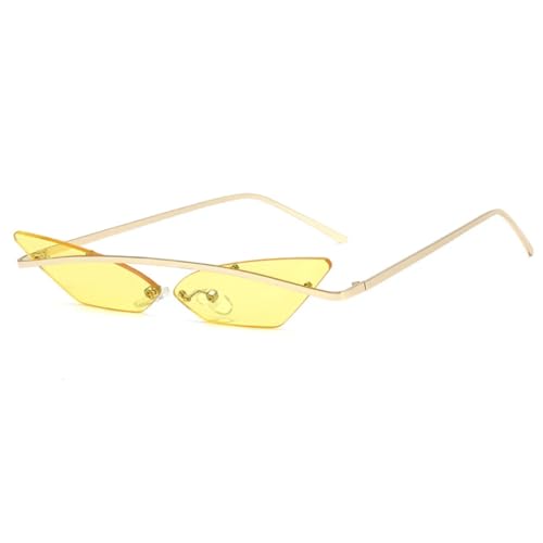Lunettes de soleil œil de chat ultra légères avec branches rétro punk pour un maintien durable