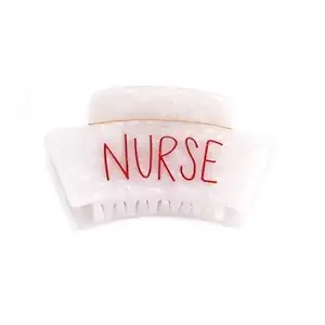 Funny Hair Clip,Personalized Claw Hair Clip Acetate Claw Clips,Nightingale International Nurses Day May 12 Gift Hair Clips for Women