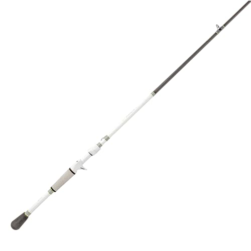 Lews MACH 1 Casting Fishing Rod 7-Foot 3-Inch 1-Piece IM7 Graphite Rod with Medium-Heavy Power and Moderate Action Winn Dri-Tac Split-Grip