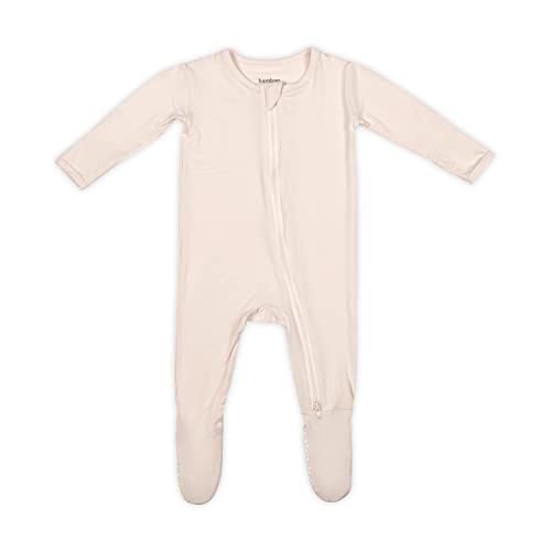 Image of Bamboo Little Soft Baby Footie Pajamas, Baby Clothes, Newborn Sleepers, 95% Viscose and 5% Spandex, 0-24 Months