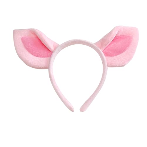 NUOGUAYI Tier Haarreifen, Cartoon Party Schwein Haarreif, Haarreif Damen Tier, Haarreifen Kinder, Haarschmuck, für Kinder Erwachsene, Halloween Karneval Cosplay Mottoparty