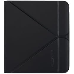 Kobo Libra Colour SleepCover Case | Black | Sleep/Wake Technology | Built-in 2-Way Stand | Vegan Leather | Compatible with 7” Kobo Libra Colour eReader | Sleep/Wake Technology, Built-in 2-Way Stand, Vegan Leather, For 7” Libra Colour