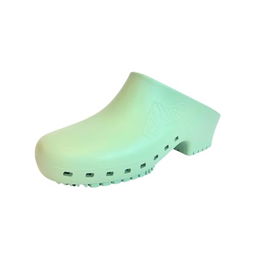 Image of CALZURO Classic Work Clogs Without Holes - Unisex Nursing Clogs - Non Slip Shoes - Autoclavable Rubber Kitchen Shoes for Women and Men -