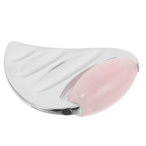 LIFKOME Rouleau de Massage Facial en Acier Inoxydable et Planche Gua Sha pour Visage, Cou et Épaules, Outil Gua Sha Visage Certifié pour Soin Anti-Rides et Massage Liftant Micro Peau