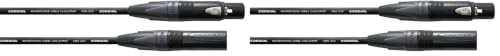 Cable XLR Cordial Proline contra interferencias de audio con conector XCR Neutrik 1,5m pack de 2