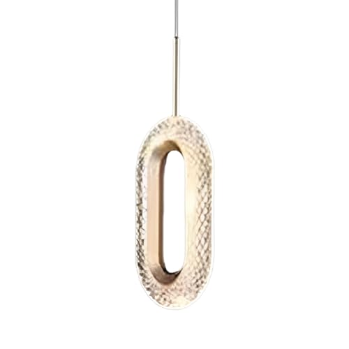 Lampe cuisine LED blanche elliptique suspension luminaire de bar - 2
