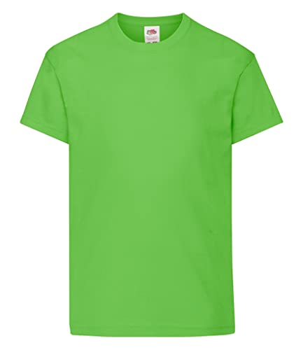 Fruit of the Loom Childrens/Kids Original Short Sleeve T-Shirt (5-6 Years) (Lime)