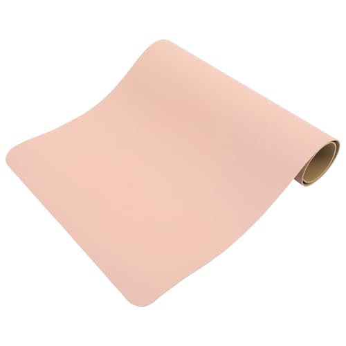 ULTECHNOVO Almohadilla para Uñas Plegable 30x60 Cm de Microfibra Suave y Pu Piel Rosa Claro, Cojín Reposamanos para Mesa de Manicura, Absorbente de Polvo y Agua, Adecuado Color Aleatorio