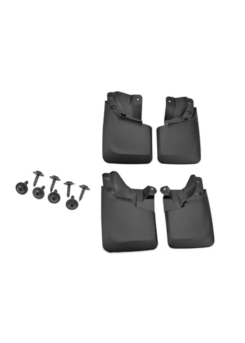 Image of Tecoom Mud Flaps Splash Guards Compatible with Toyota Tacoma 2016-2023 | with OEM Fender Flares, Front and Rear Heavy Duty Mudflaps 4Pcs Set ABS Molded