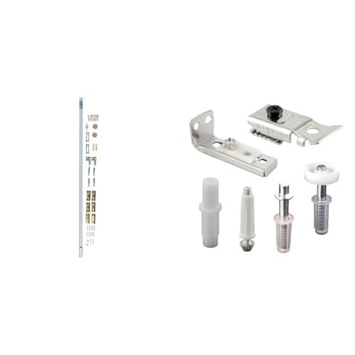 National Hardware N343-723 Juego Completo de Herrajes para Puertas Dobles Plegables, 48 Pulgadas, Blanco y Kit de Reparación Prime-Line N 7534 para Puerta Bi-Fold – Incluye Soportes Superiores e Inferiores, Pivotes Superior e Inferior miniatura 1