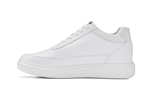 Herren Unsichtbare Höhenerhöhung Aufzug Schuhe - Ultra Leicht Schnürschuh Gestrickt Sportlich Walker - 7,1 cm größer – Bild 4