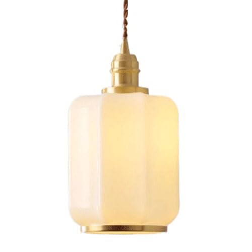 Suspension en verre style industriel luminaire décoratif de chambre et cuisine E27