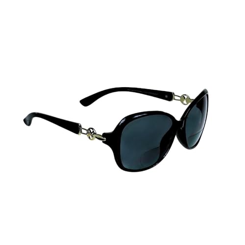 proSPORT Womens Bifocal Sunglasses Readers Sophisticated Oversize Modern Black Tortoise Elegant Gold Silver