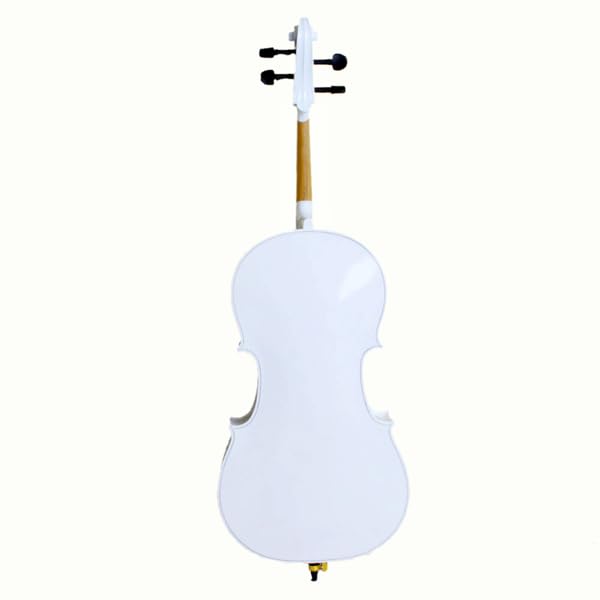 Flulep 4/4 Wood Cello Bag Bow Rosin Bridge White