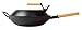 wok Poteau de fer non revêtu de cuisson ménagers rond fond en bas 3 2cm Poêle à induction de pot multifonctions Cuisinière à gaz universelle