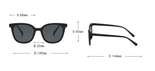 Lunettes de soleil carrées rétro à monture tendance géométrique