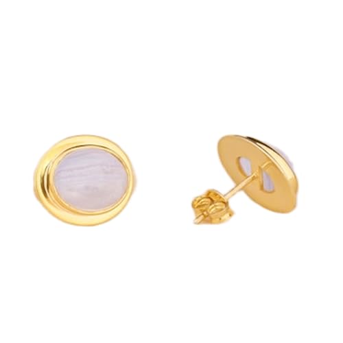 Boucles d'oreilles agate dentelle bleue pour sublimer vos tenues de bureau