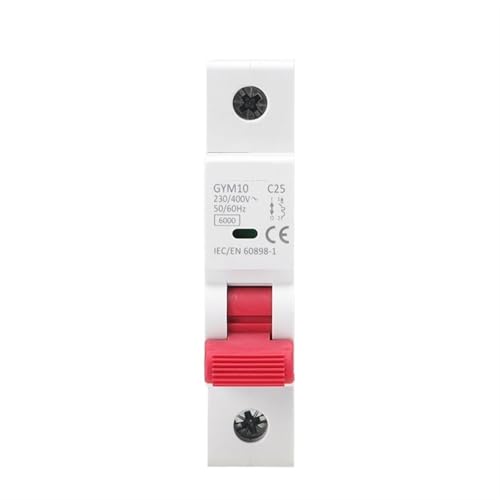 Disjoncteur sur rail Din courbe C 25A GYM10 220V protection tableau modulaire