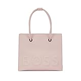 BOSS Damen Susan SM Tote-SL Tote Bag aus Kunstleder mit erhabenem Logo Hellrosa Stck