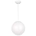 Sea Gull Lighting 6024-15 Leo Globe Pendant Hanging Modern Fixture, One - Light, White