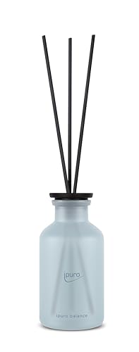 ipuro - Classic Raumduft Balance - 240ml | Raumerfrischer mit maritimen Noten, Orange & Bergamotte, Wasserlilie & weißem Tee - Duft | Diffuser mit Stäbchen | Erfrischender Lufterfrischer Wohnung