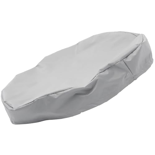 COLLBATH Cubierta para Barril Exterior con Cordón Ajustable Protección Antilluvia y Anti-Polvo para Cubo de Agua al Aire Resistente y Fácil de Almacenar Gris