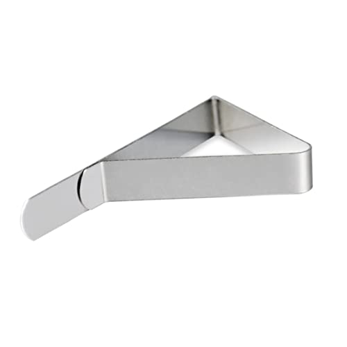 Alipis 4piezas Sujetamanteles Inoxidable Pinzas Triangulares Ajustables para Mesa