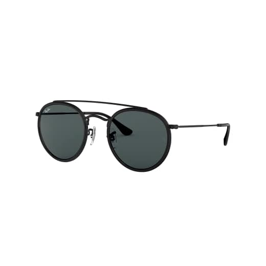 Ray-Ban 0RB3647N, Gafas de Sol Unisex Adulto, Negro (Blue/Gray Classic), 51