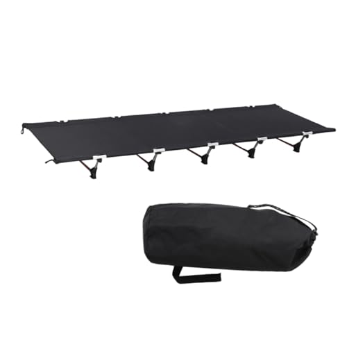 Totority Portable Folding Camp Bed Outdoor Sleeping Bed Solid Frame for Camping Hiking and Guest Use Easy Storage and Comfortable Design