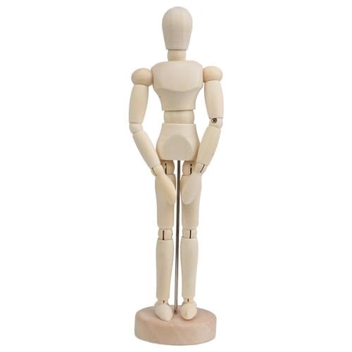 Janrax Set of 3 - 8 inch Artists Figure - 20cm Male Manikin Wooden Art Mannequin