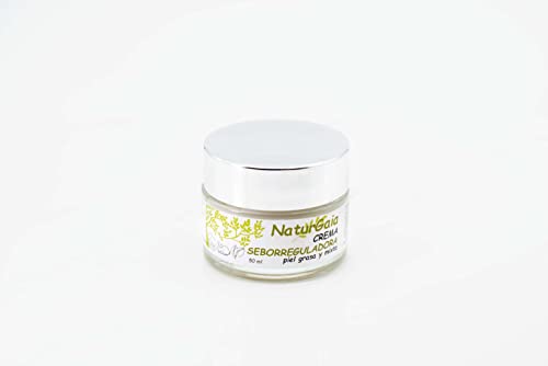 NaturGaia Crema Seborreguladora piel grasa 50 ml | Acción matificante | Tratamiento seborregulador | Piel grasa