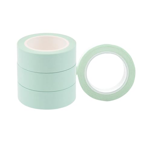 NatSumeBasics Mint Green Washi Tapes 4pcs 32 Ft. Decorative Solid Masking Tape Self-Adhesive Craft...