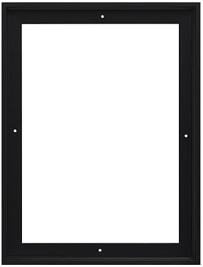 Pixy Canvas Floater Frame 16x20 for 3/4 (0.75) inch Deep Canvas Paintings/Canvas Prints/Wood Canvas Panels/Wall Art/Wall Decor/Home Decor/Artwork (Black, 16 x 20 inch, Portrait) - 1