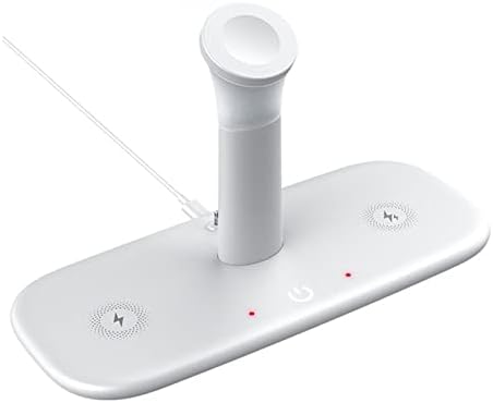 3 in 1 Charger Docking Station Desk Top LED Lamp QI 15W Fast Inductive Charging Stand (Color : D) image 2