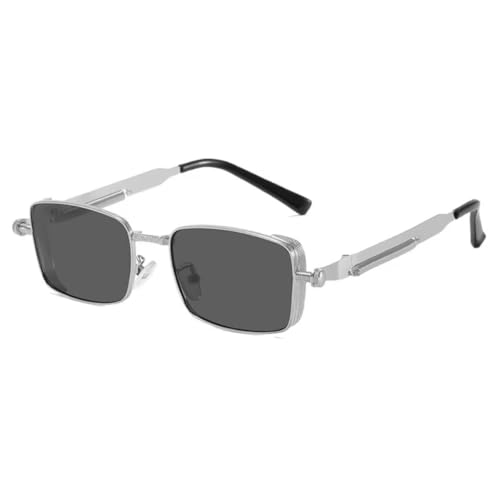 Lunettes de soleil de conduite pour homme anti éblouissement punk métal UV