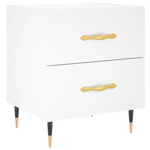 Table de chevet blanc compacte pour résoudre le manque d'espace