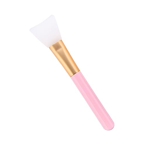 NULYLU Wooden Handle Silicone Makeup Brush Facial Brush for Women Single Pack Easy to Clean Random Color