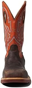 Men's 12" Western Work Boot - Casual Western Boots for Men, Brown & Orange, 13 D | Image 1