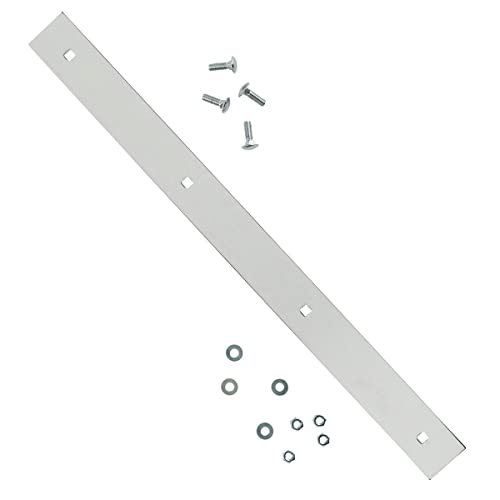 Image of RoadPro W-001CD Chrome 24 inch Studded Mud Flap Top Plate