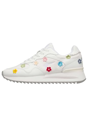 Fini les pieds fatigués en W6YZ Yak-W Suede Flower Denim respirantes