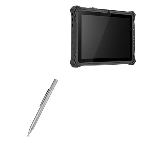 BoxWave Stylus Pen Compatible with Munbyn IRT09J - FineTouch Capacitive Stylus, Super Precise Stylus Pen - Metallic Silver