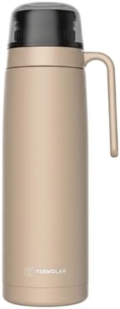 GARRAFA TÉRMICA R-EVOLUTION 1L ROLHA CL 100% INOX AREIA Termolar